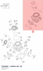 Diagram preview: Cylinder + piston cpl. 18 (55430038100)