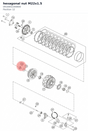 Diagram preview: hexagonal nut M22x1.5 (0910002200800)