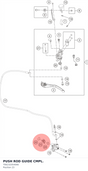 Diagram preview: PUSH ROD GUIDE CMPL. (T06232054066)