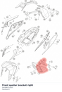 Diagram preview: Front spoiler bracket right (94308021020)