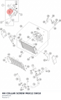 Diagram preview: HH COLLAR SCREW M6X12  SW10 (J025060126)