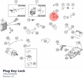Diagram preview: Plug Key Lock (79611020000)