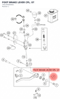 Diagram preview: FOOT BRAKE LEVER CPL.       07 (7501305004401)