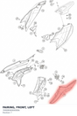 Diagram preview: FAIRING, FRONT, LEFT (76908060000EBA)