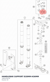 Diagram preview: HANDLEBAR SUPPORT D28MM-H36MM (79001039136)