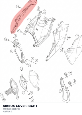 Diagram preview: AIRBOX COVER RIGHT (7900600400028C)