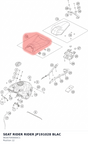 Diagram preview: SEAT RIDER RIDER JP191028 BLAC (96307040000C1)