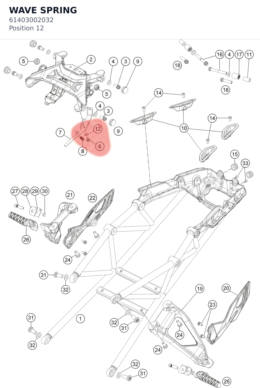 Diagram preview: WAVE SPRING (61403002032)