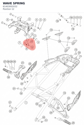 Diagram preview: WAVE SPRING (61403002032)