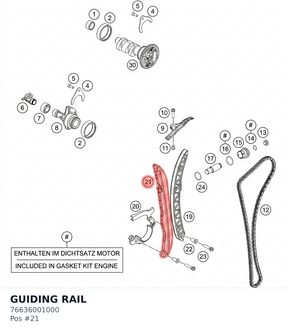 Diagram preview: GUIDING RAIL (76636001000)