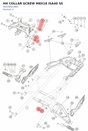 Diagram preview: HH COLLAR SCREW M8X18 ISA40 SS (0025080186S)