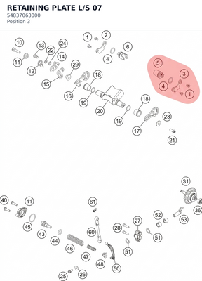 Diagram preview: RETAINING PLATE L/S 07 (54837063000)