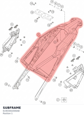 Diagram preview: SUBFRAME (61903002000AB)