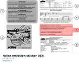 Diagram preview: Noise emission sticker USA (LI23-617-13)