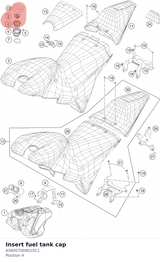 Diagram preview: Insert fuel tank cap (A56007008010C1)