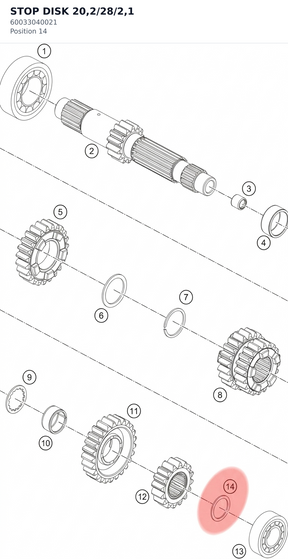 Diagram preview: STOP DISK 20,2/28/2,1 (60033040021)