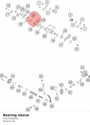 Diagram preview: Bearing sleeve (55537068000)