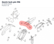 Diagram preview: Quick lock pin M6 (A13008130000)