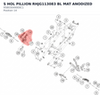 Diagram preview: S HOL PILLION RHJG113083 BL MAT ANODIZED (95803049000C1)