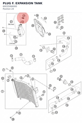Diagram preview: PLUG F. EXPANSION TANK (60035066000)