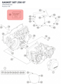 Diagram preview: GASKET SET 250              07 (54830099100)