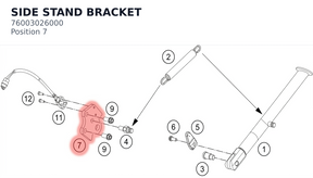 Diagram preview: SIDE STAND BRACKET (76003026000)