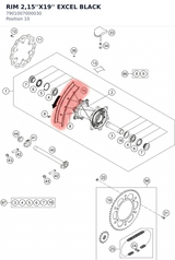 Diagram preview: RIM 2,15''X19'' EXCEL BLACK (7901007000030)