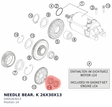 Diagram preview: NEEDLE BEAR. K 26X30X13 (0405263013)