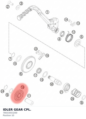 Diagram preview: IDLER GEAR CPL. (78033053200)