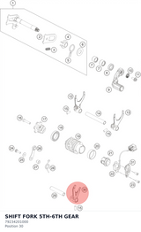 Diagram preview: SHIFT FORK 5TH-6TH GEAR (79234201000)