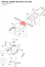 Diagram preview: SPECIAL SCREW M6X15X5.5-8.8 MK (C0900000601500S)