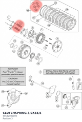 Diagram preview: CLUTCHSPRING 3,0X33,5 (58532080000)