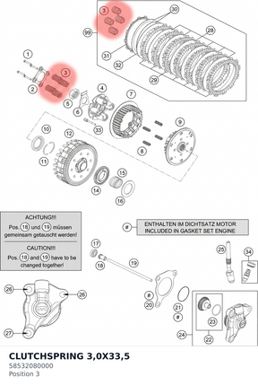 Diagram preview: CLUTCHSPRING 3,0X33,5 (58532080000)