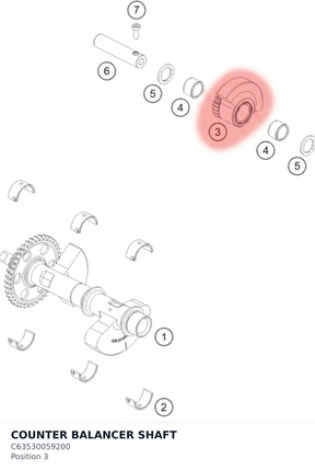 Diagram preview: COUNTER BALANCER SHAFT (C63530059200)