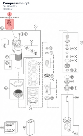 Diagram preview: Compression cpl. (50181101S23)