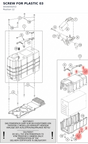 Diagram preview: SCREW FOR PLASTIC           03 (0016050253)