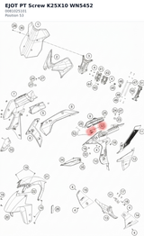 Diagram preview: EJOT PT Screw K25X10 WN5452 (0081025101)