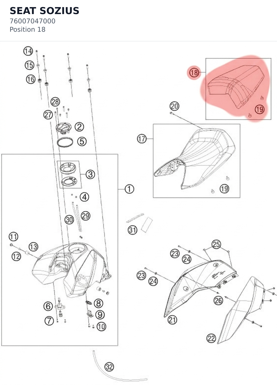 Diagram preview: SEAT SOZIUS (76007047000)
