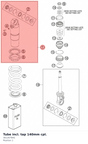 Diagram preview: Tube incl. tap 140mm cpl. (36120784S)