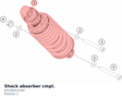 Diagram preview: Shock absorber cmpl. (93104010144)