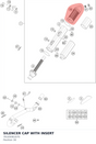 Diagram preview: SILENCER CAP WITH INSERT (78105081070)