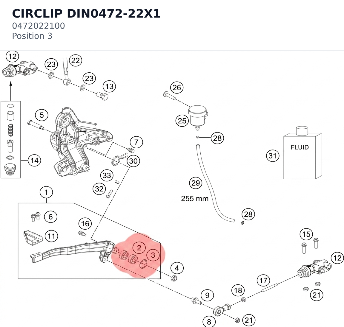 Diagram preview: CIRCLIP DIN0472-22X1 (0472022100)