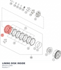 Diagram preview: LINING DISK INSIDE (90232111000)