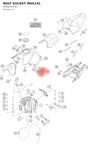 Diagram preview: BOLT SOCKET M6X1XL (90808043001)