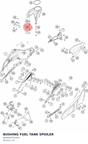 Diagram preview: BUSHING FUEL TANK SPOILER (J800000701001)