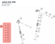 Diagram preview: valve kit 250 (96236030010)