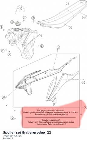 Diagram preview: Spoiler set Erzbergrodeo  22 (79108154000ABC)