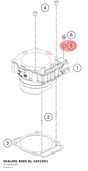 Diagram preview: SEALING RING AL 10X16X1 (76738022000)