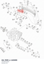 Diagram preview: OIL PIPE L=105MM (76438053000)
