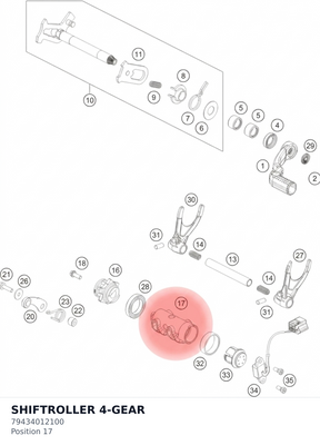 Diagram preview: SHIFTROLLER 4-GEAR (79434012100)